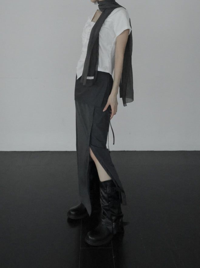 E-Sen Layered Wrap Skirt