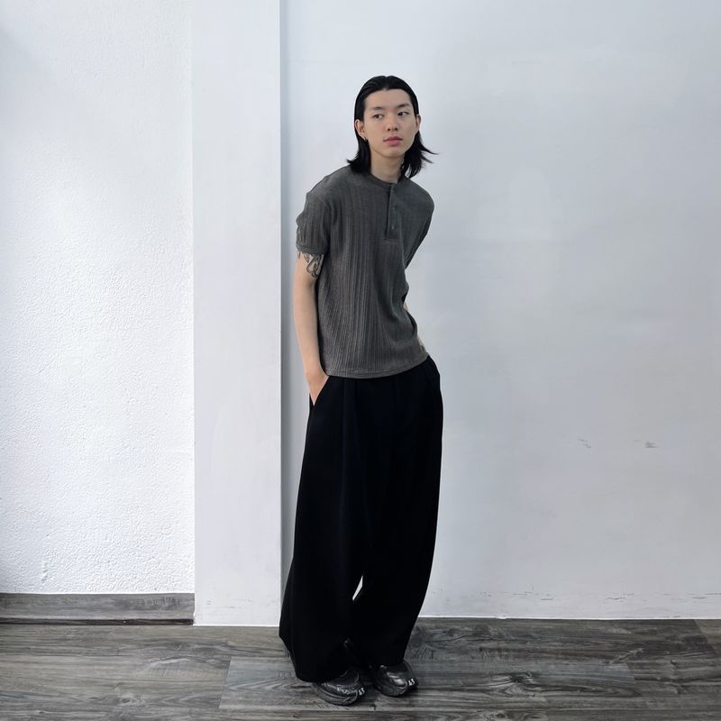 Structural Linear Baggy Pants