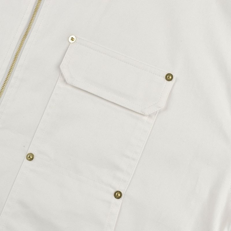 [UNISEX] C.O.M.E Mechanic Short Sleeve Work Jacket (White)