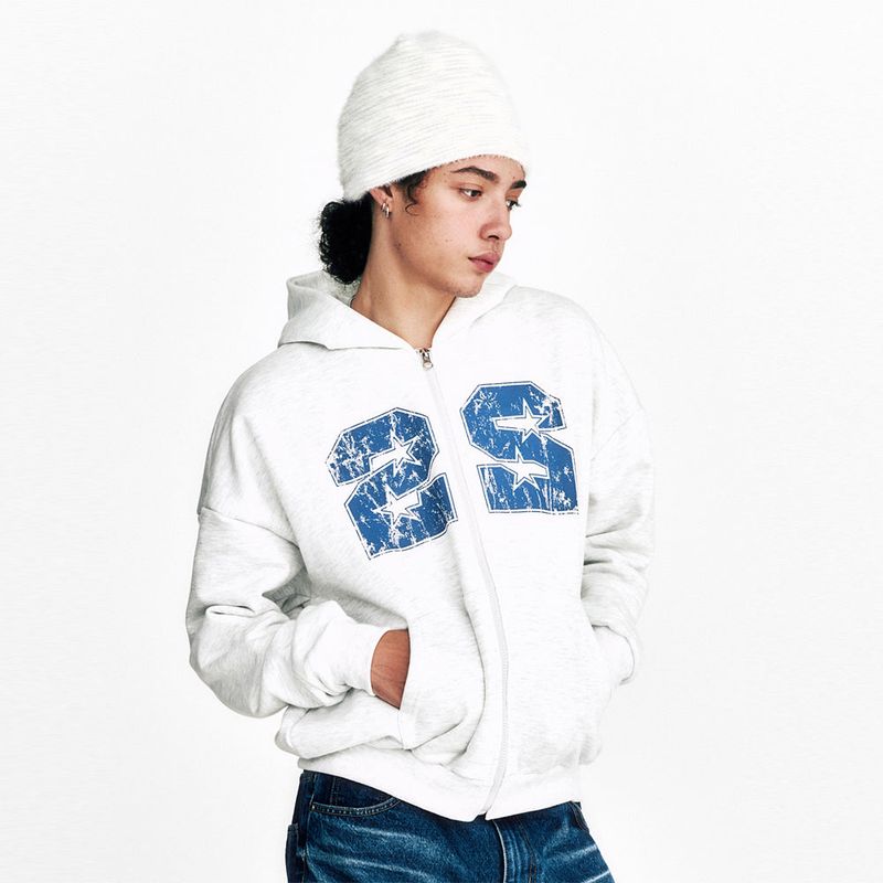 Sserpe（セルぺ）の「22 Hoodie Zip Up Melange White（Tops）」