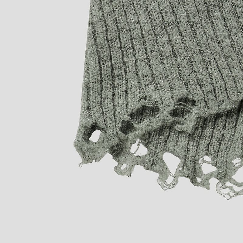 No.1168 damage V thin KNIT (3color)