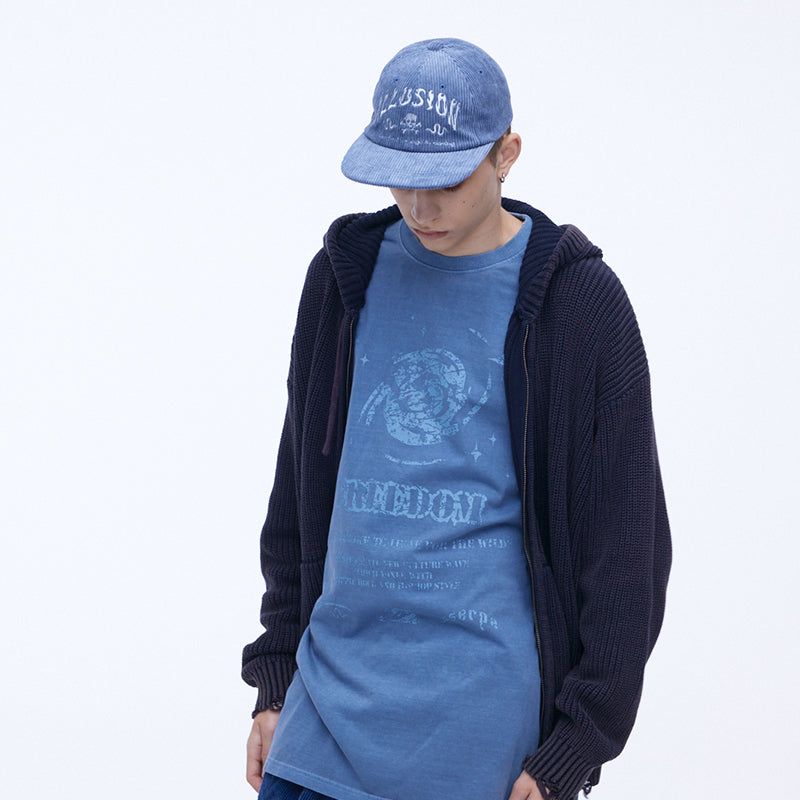 Illusion Corduroy Cap Light Blue