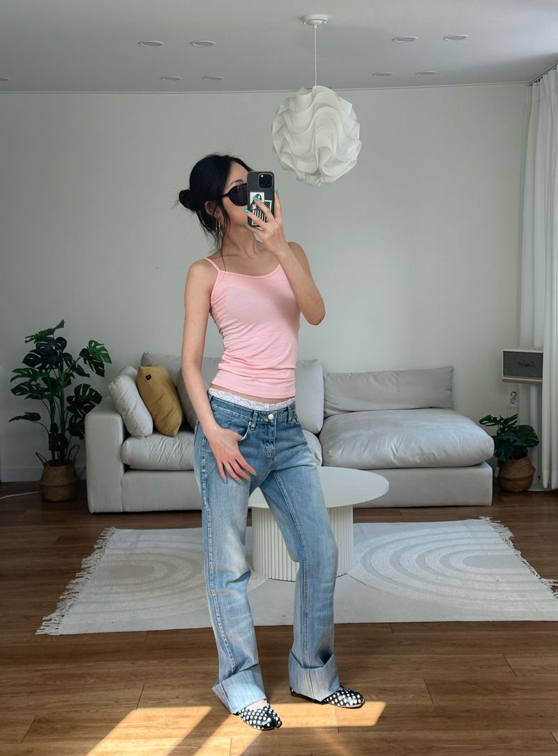 light wash low denim