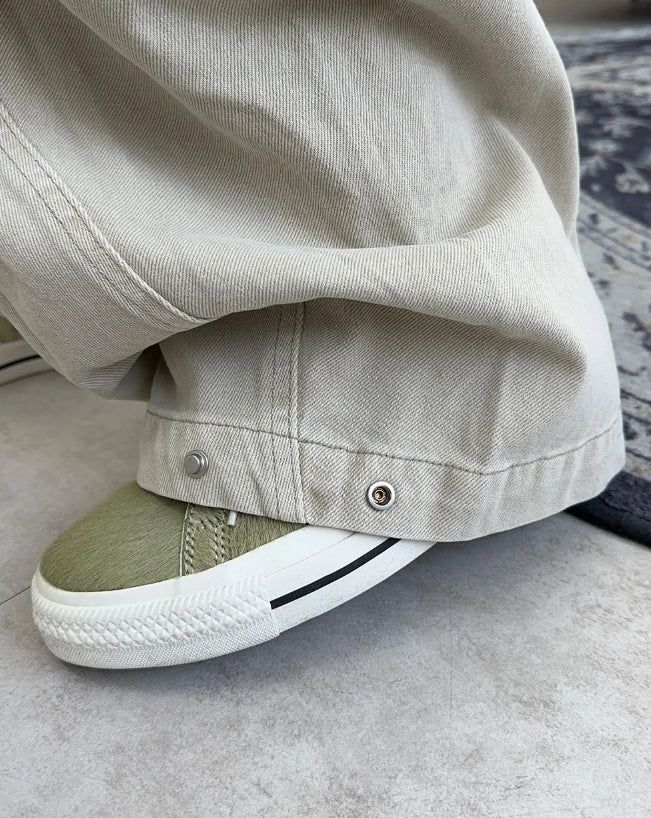 Raven Belted Dyeing Cargo Pants