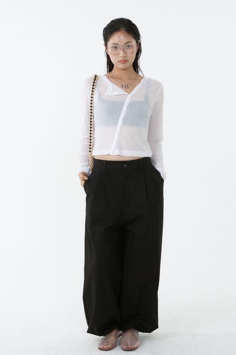 TWO-TUCK JOGGER PANTS_BLACK
