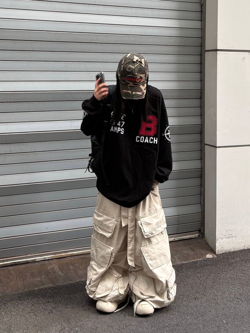 module velcro multi cargo pants