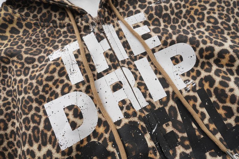 Milan Leopard Hoodie Zip-up
