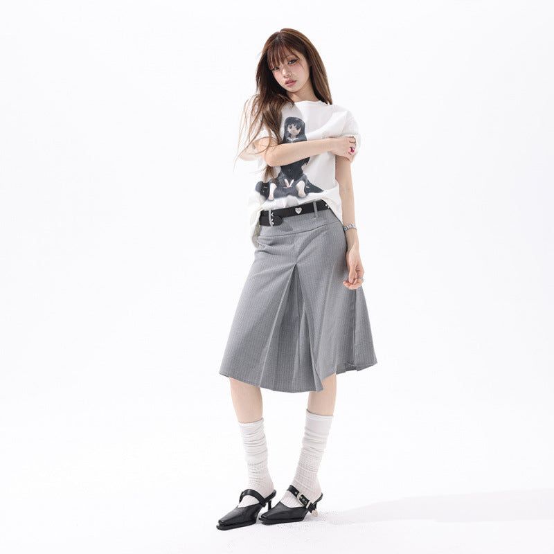 La mode MAQI（ラ モード マキ）の「Preppy Reversible Academy Stripe Mini Skirt（Skirts）」