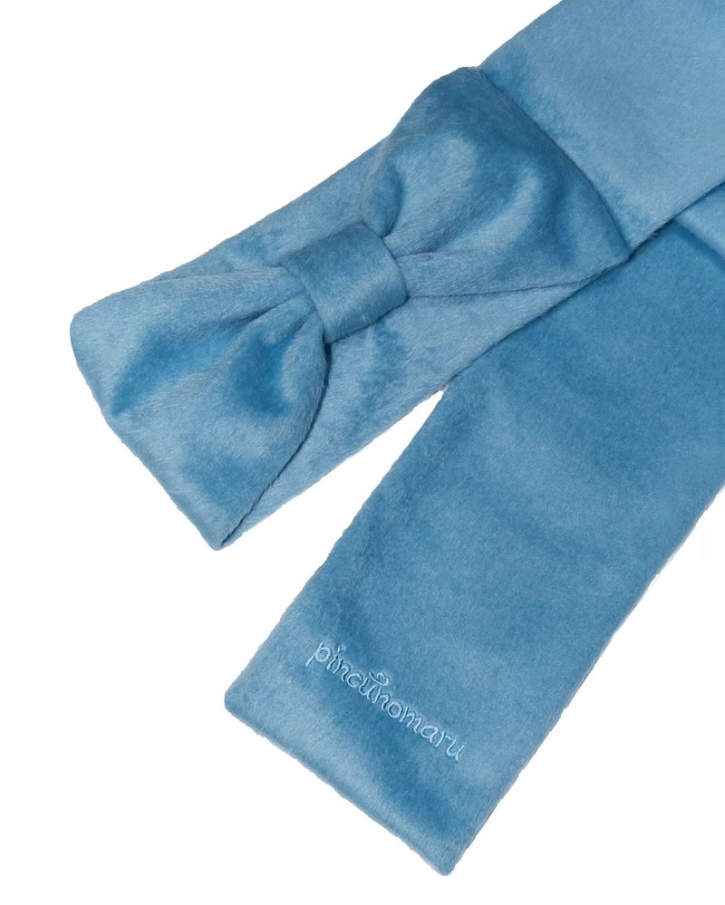 Ribbon Muffler_Fairy blue