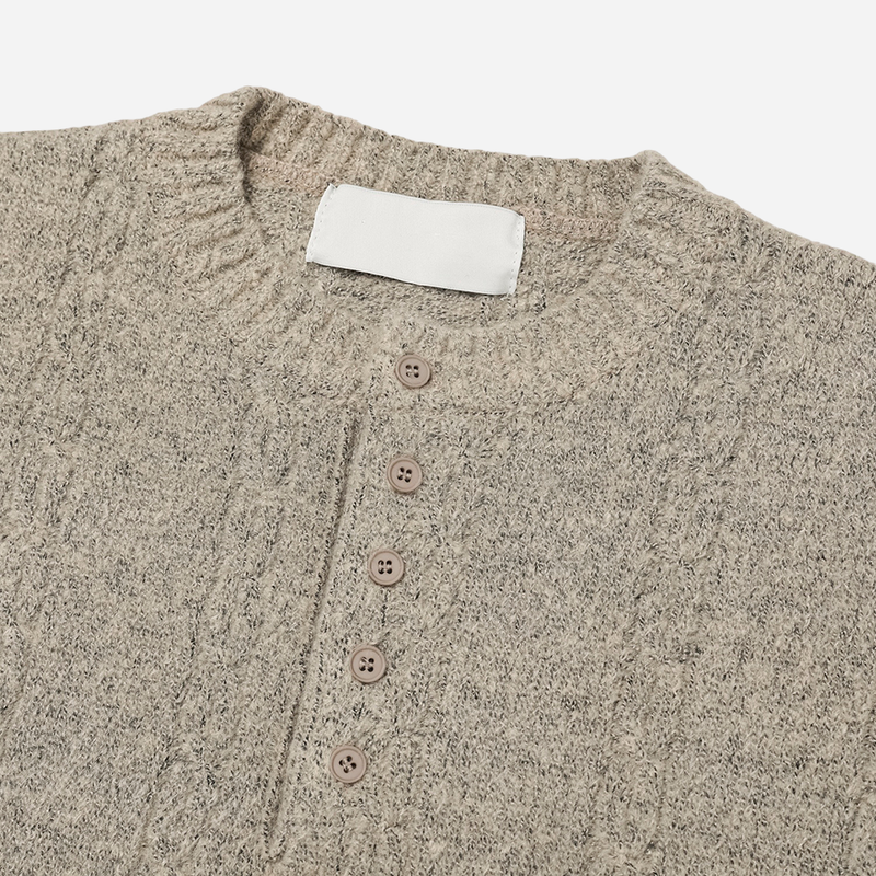 Tog Cable Henley Knit