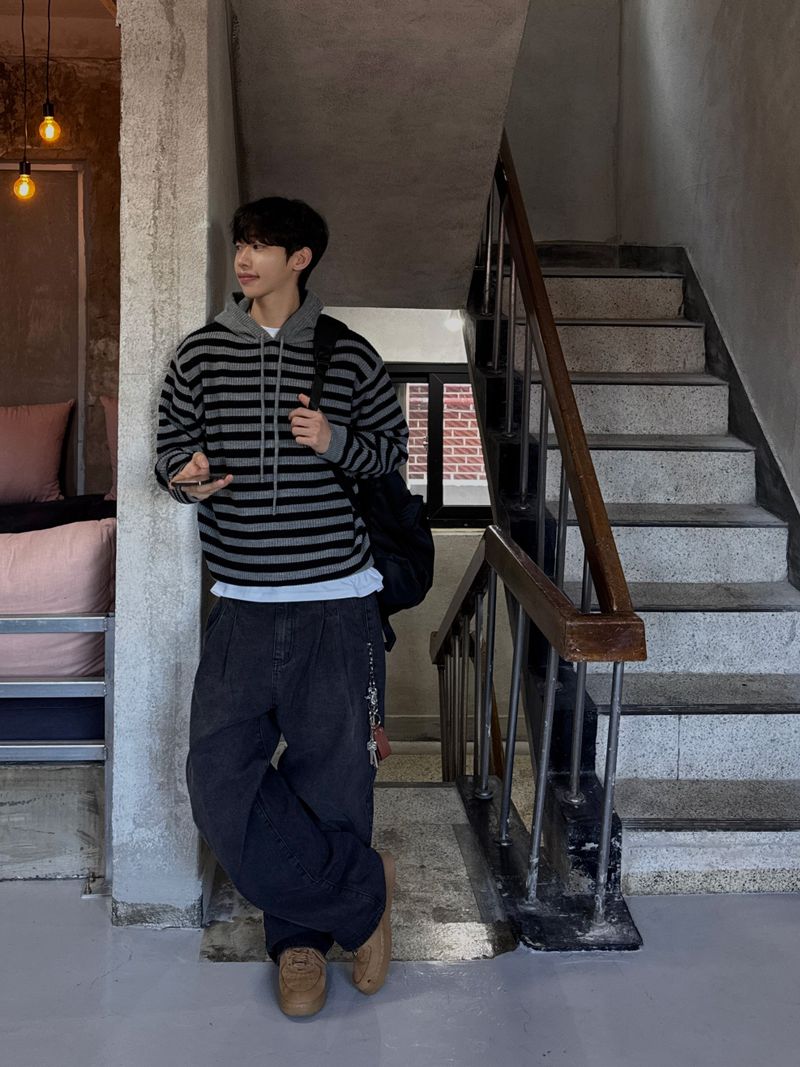 Ease Wide Two-Tuck Denim Pants