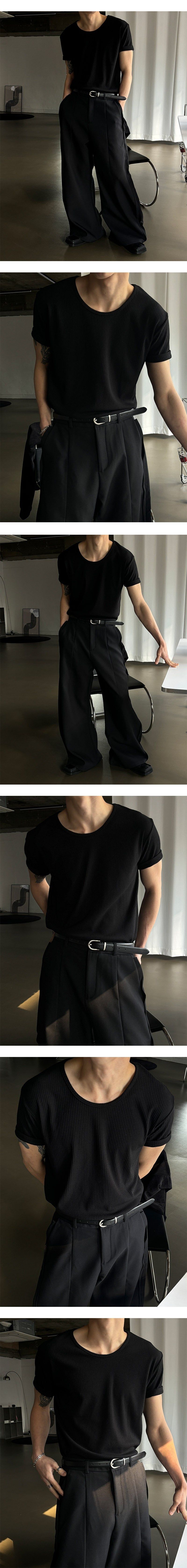  [Unisex] Wide over flare slacks(2color)