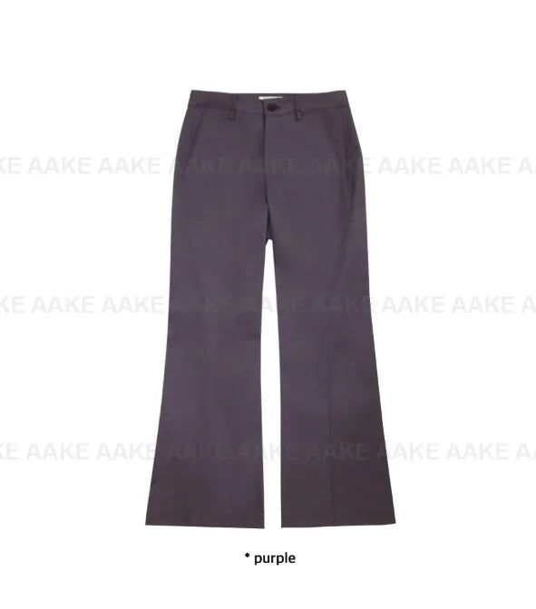 CURVED LINE BOOTCUT PANTS