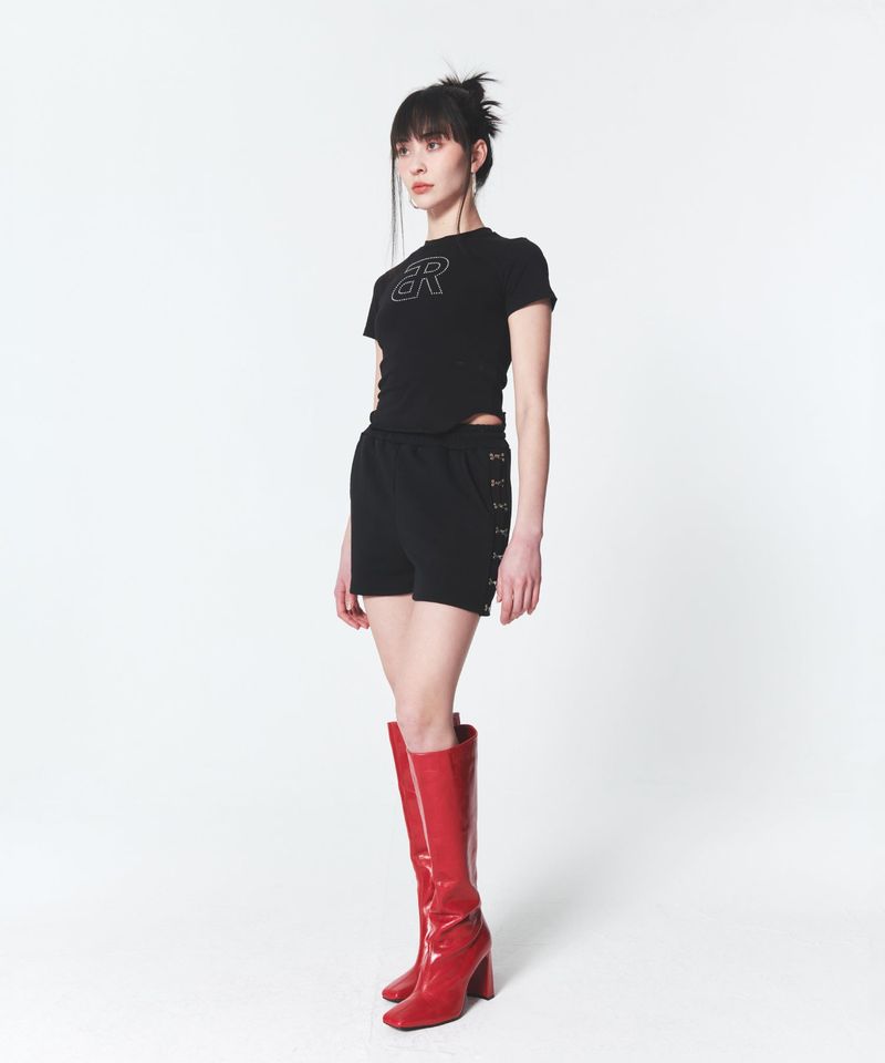 Crystal Monogram T-shirt Black