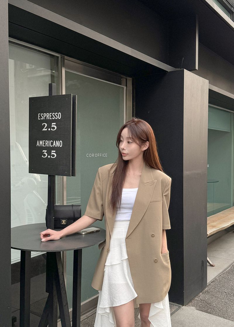 Midien short‑sleeve jacket