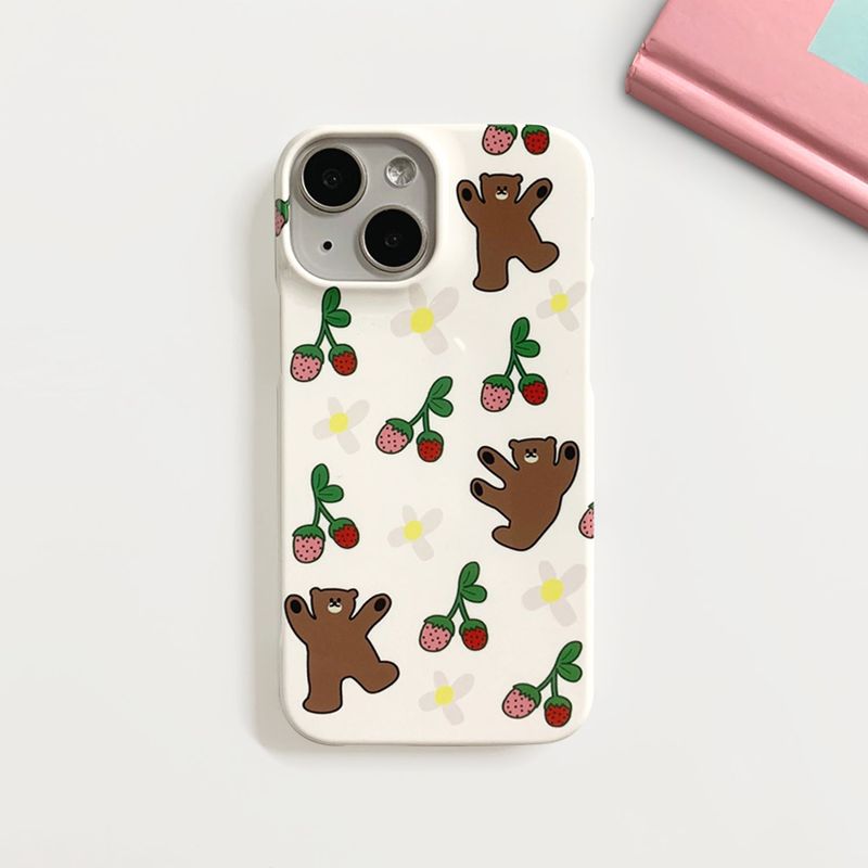 Dancing bear glossy hard case