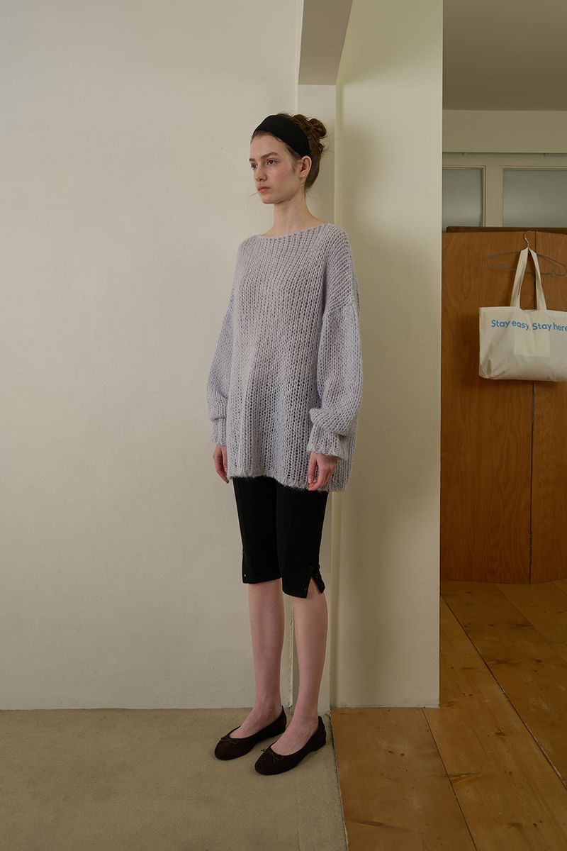 Soft loose knit_skyblue