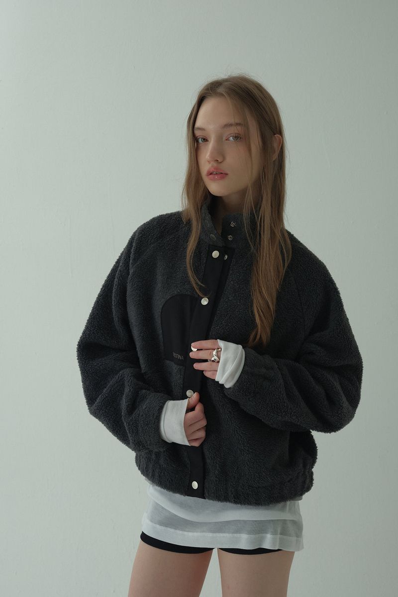 POLAR FLEECE JUMPER_CHARCOAL