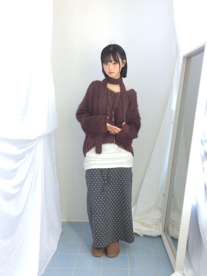 Love N Hairy muffler knitwear