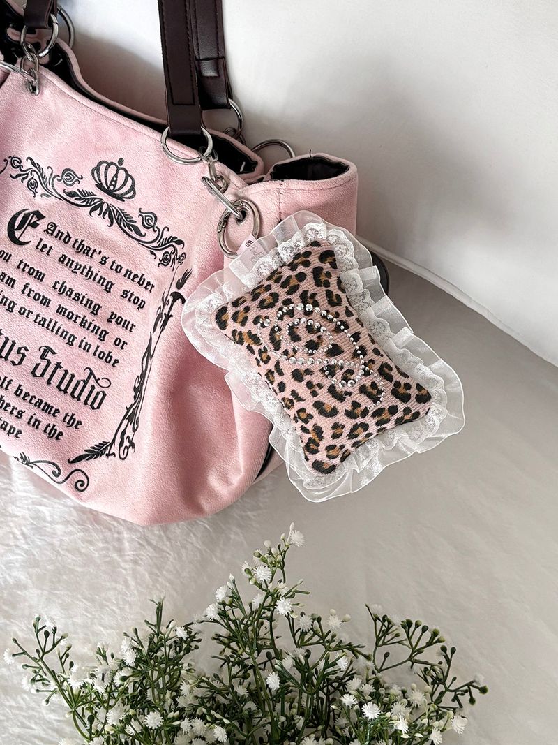 【MADE】 KIRA pocket pillow (leopard/pink)