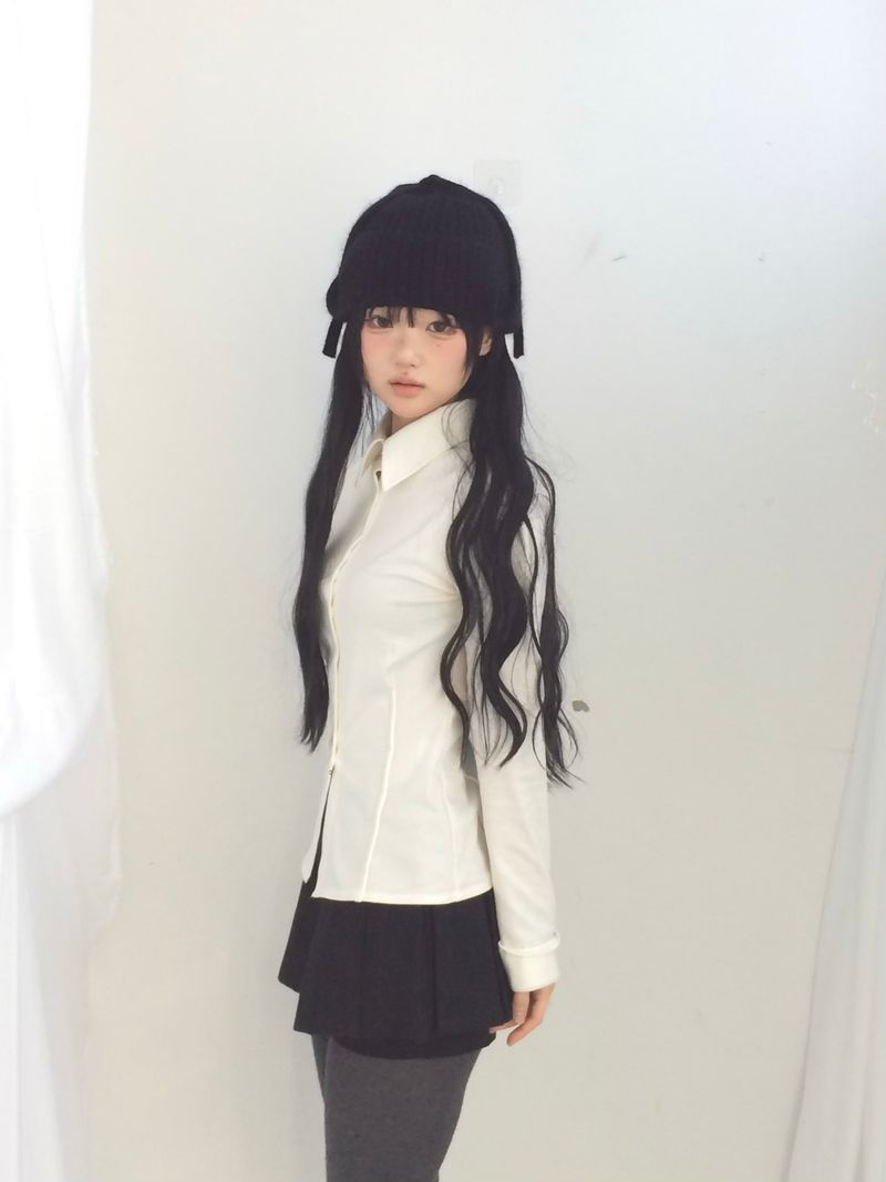 プリーツレイヤースカートパンツ