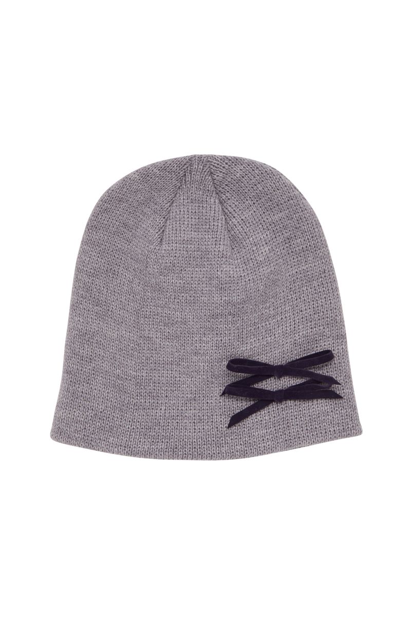 MINI RIBBON BEANIE / GREY