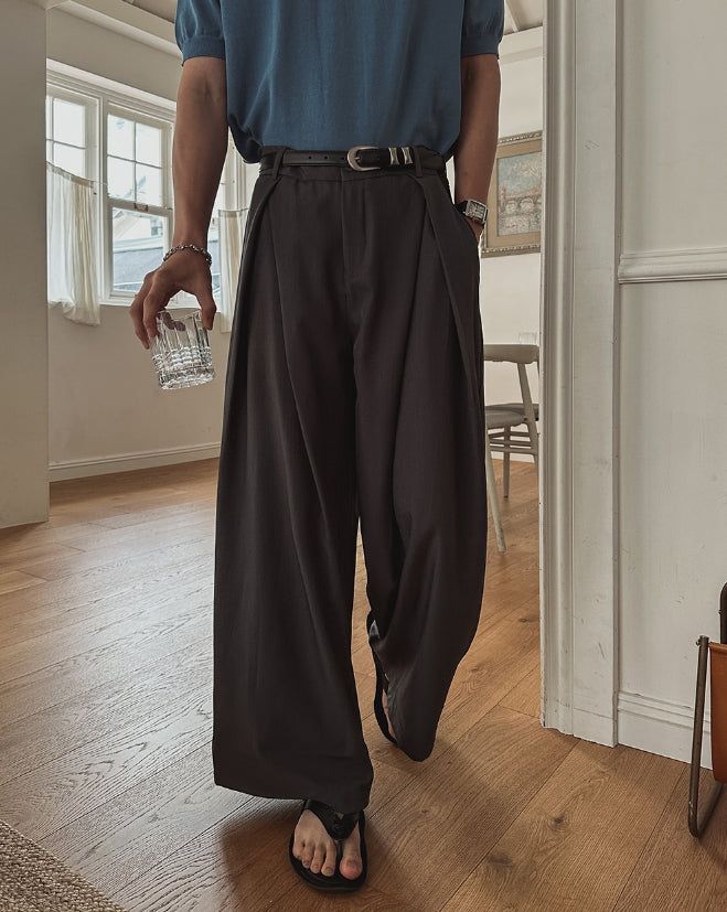 2PLAN（ツープラン）の「Summer Cooling Deep-Tuck Wide Slacks（Pants）」