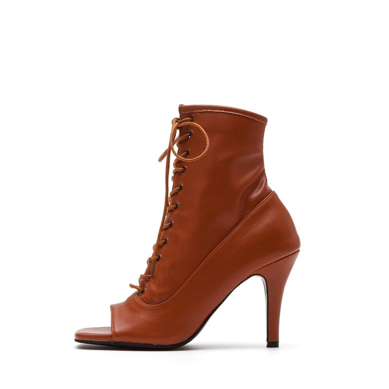 SSIMEEZ（シミズ）の「Lace-Up Open Toe Heel(Brown)（Shoes）」