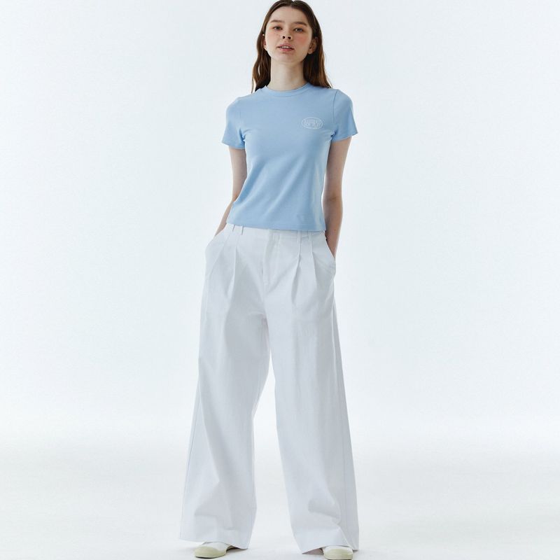 Shape Logo Slim Span T-Shirt Sky Blue