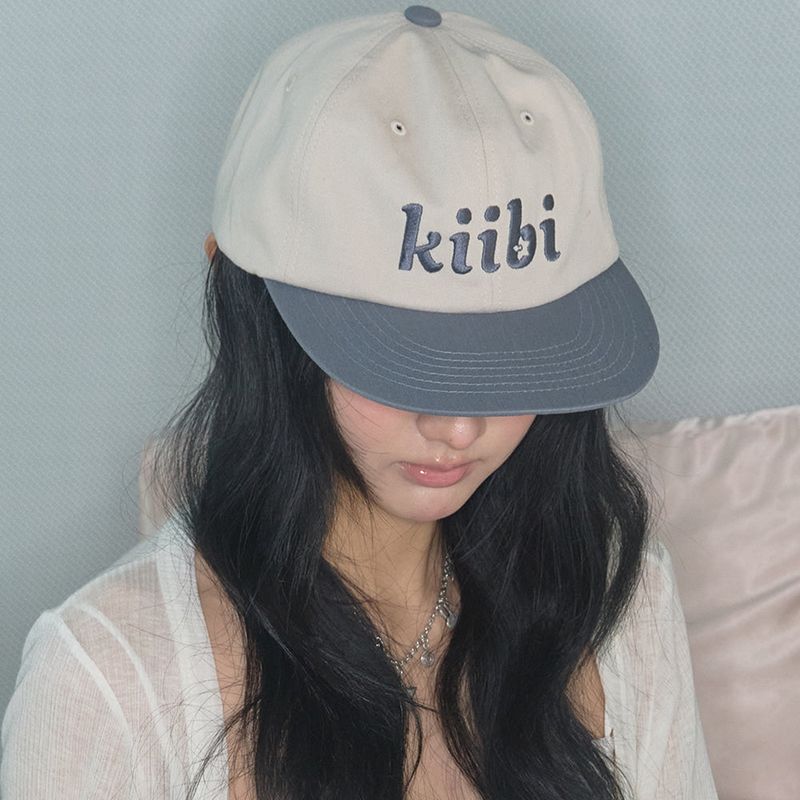 kiibi(キイビ)の「ロゴツートーンキャップ オートミール & ダスティブルー(帽子)」
