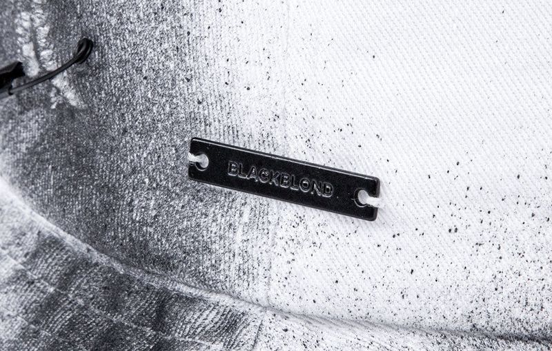 BBD Ripped Sprayed Custom Border Graffiti Logo Bucket Hat (White)