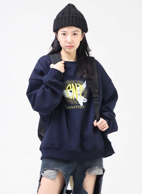 Overfit Panatique Logo Sweatshirt_2color