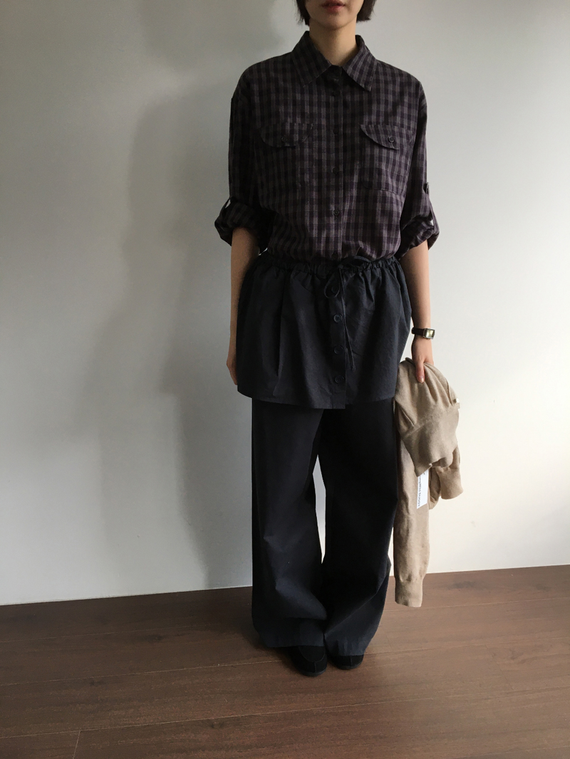 Tar Pocket Check Shirt (2color)