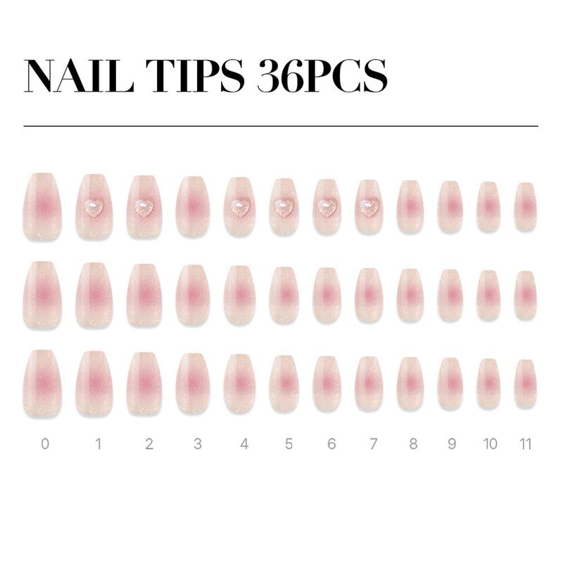 MUZMAK Reusable Nail Tip Paeony(Coffin)