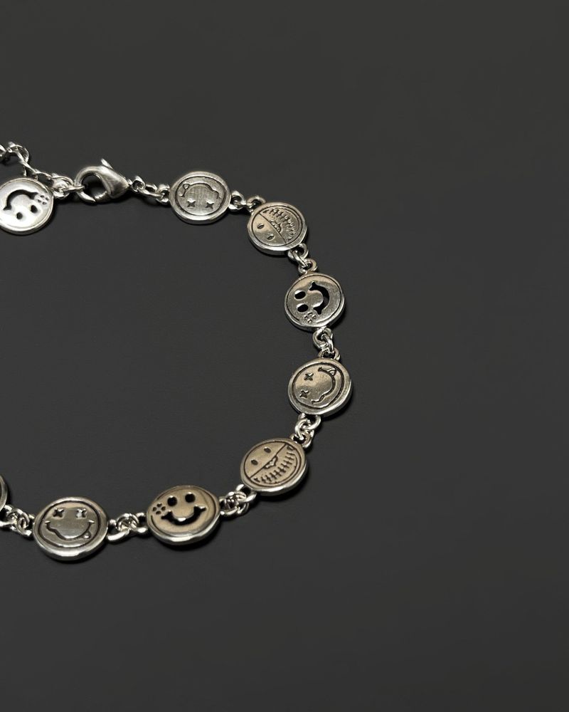 smile chain bracelet (925silver)