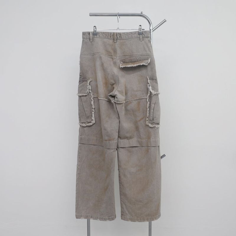 (Unisex) Bison Cargo Wide Denim