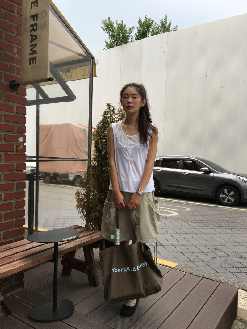 Coined layer sleeveless top (3color)