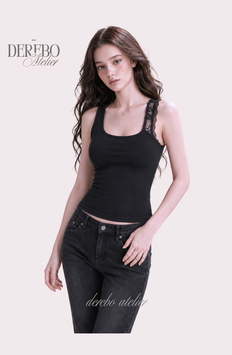 Back-Point Racer Asymmetrical Sleeveless Top