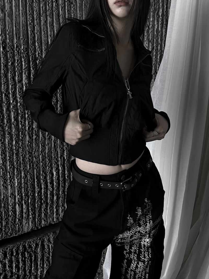 new and b vintage crop jacket