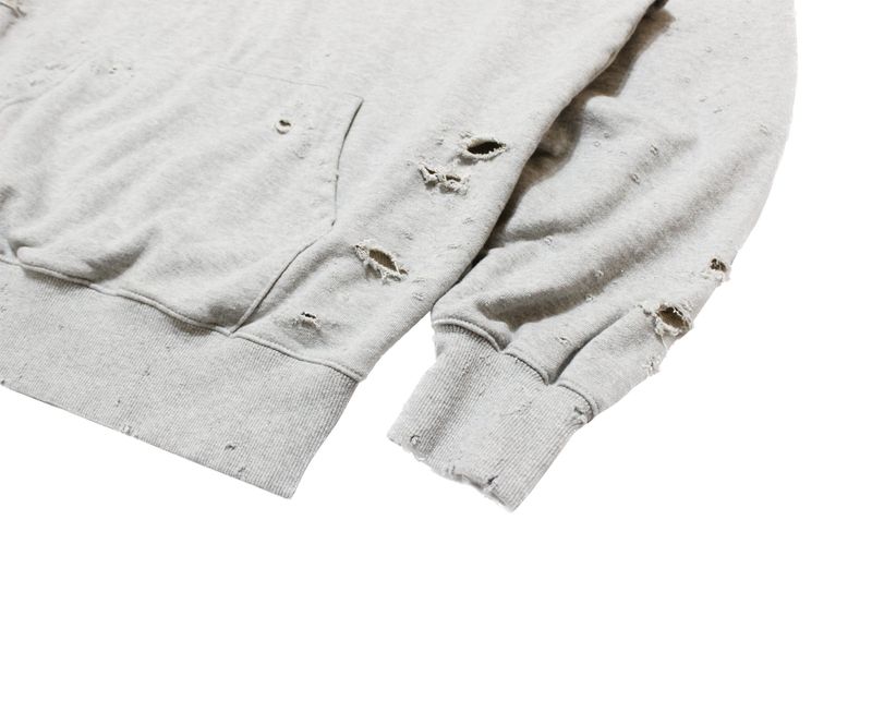 damage hoodie (gray)