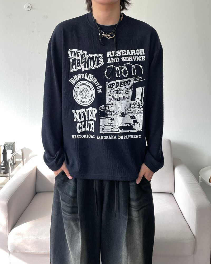 IDF（アイディーエフ）の「Archive Printed Knit T-Shirt（Tops）」