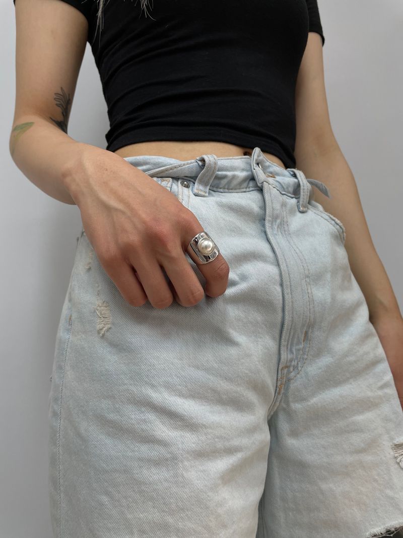 no.50 ring silver (#14 freesize)