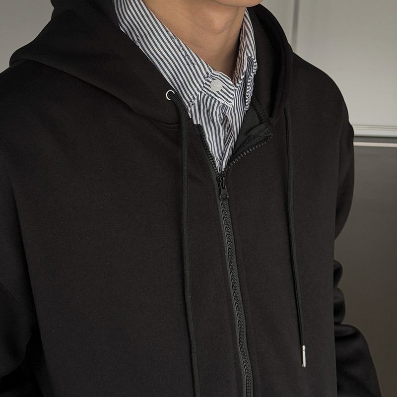 ASCLO 2way Zip Basic Hood Zip Up (6color)