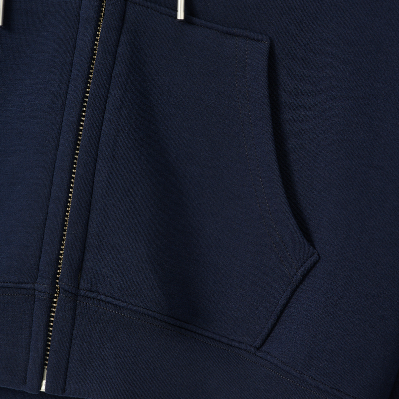 AirSoft Essential Crop Hood Zip-up - NAVY