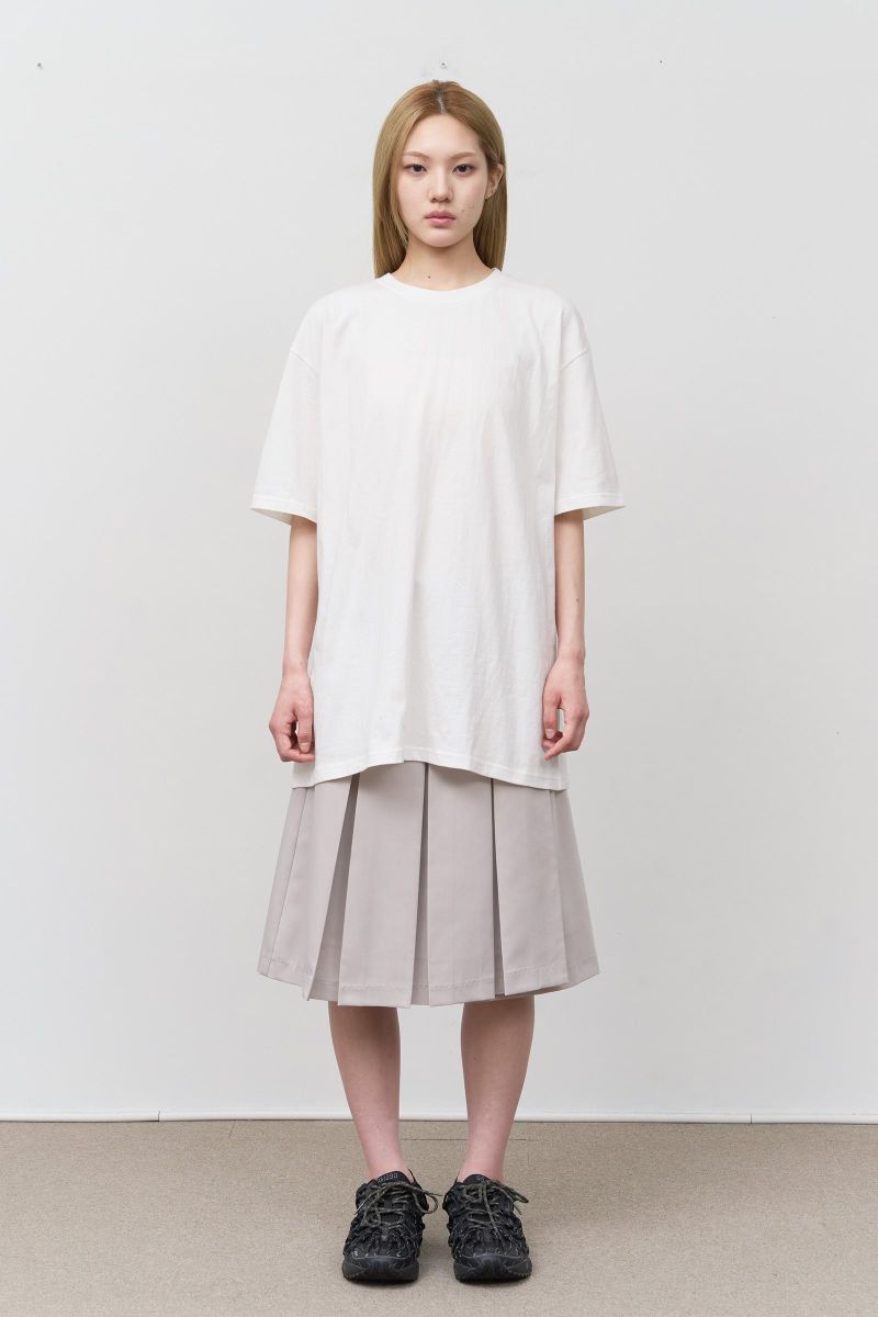 (W) Age Snap Pleats Skirt