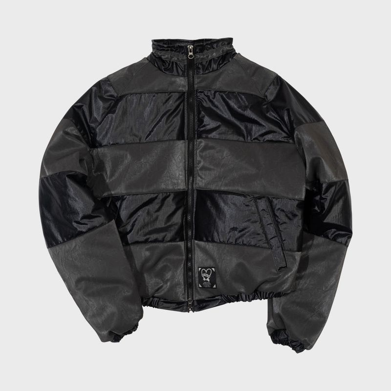freakishbuilding(フリーキッシュビルディング)の「TWISTER FAKE LEATHER CROP JACKET (BLACK)(Jackets/Outerwear)」