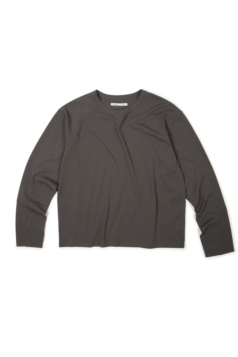 ETCE（イーティーシーイー）の「(BASE) SIDE PANEL LONG SLEEVE (CHARCOAL)（Tops）」