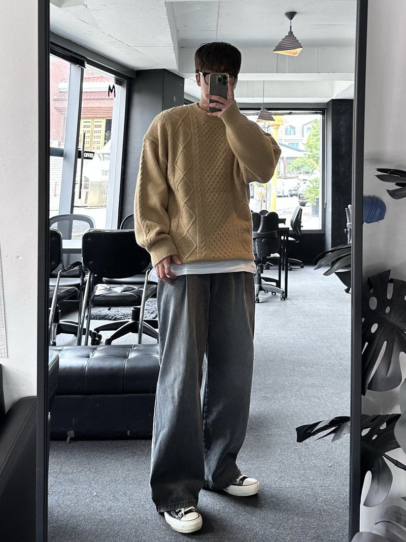 lose loosefit pattern knit