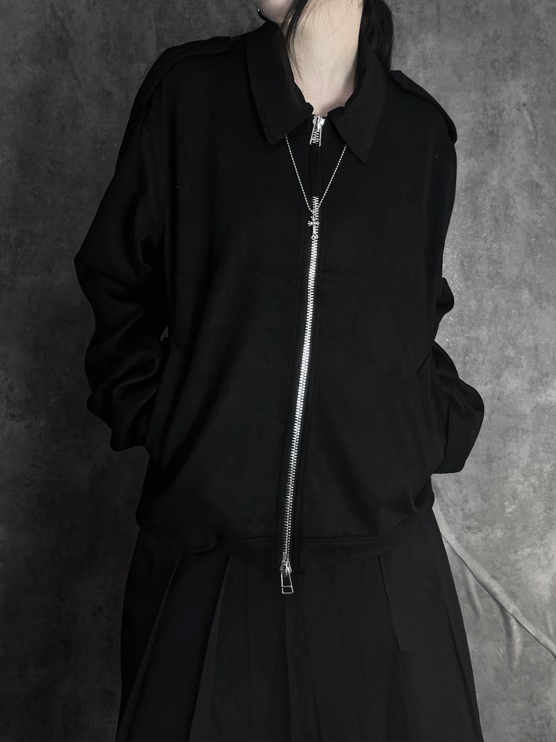 ash suede shoulder jacket (2color)