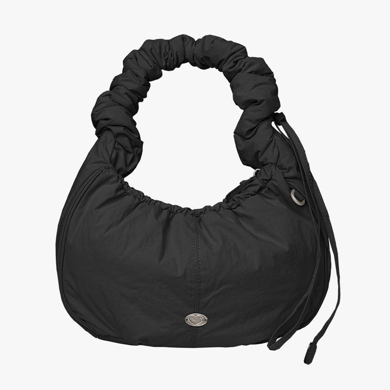 WAY WASHED PADDING BAG (BLACK)